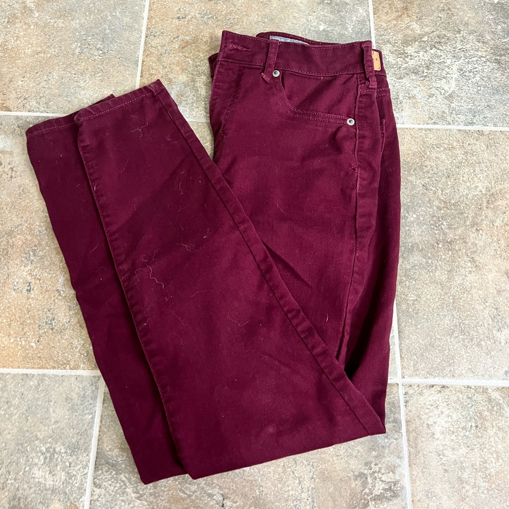 Aeropostale Maroon Jegging Jeans